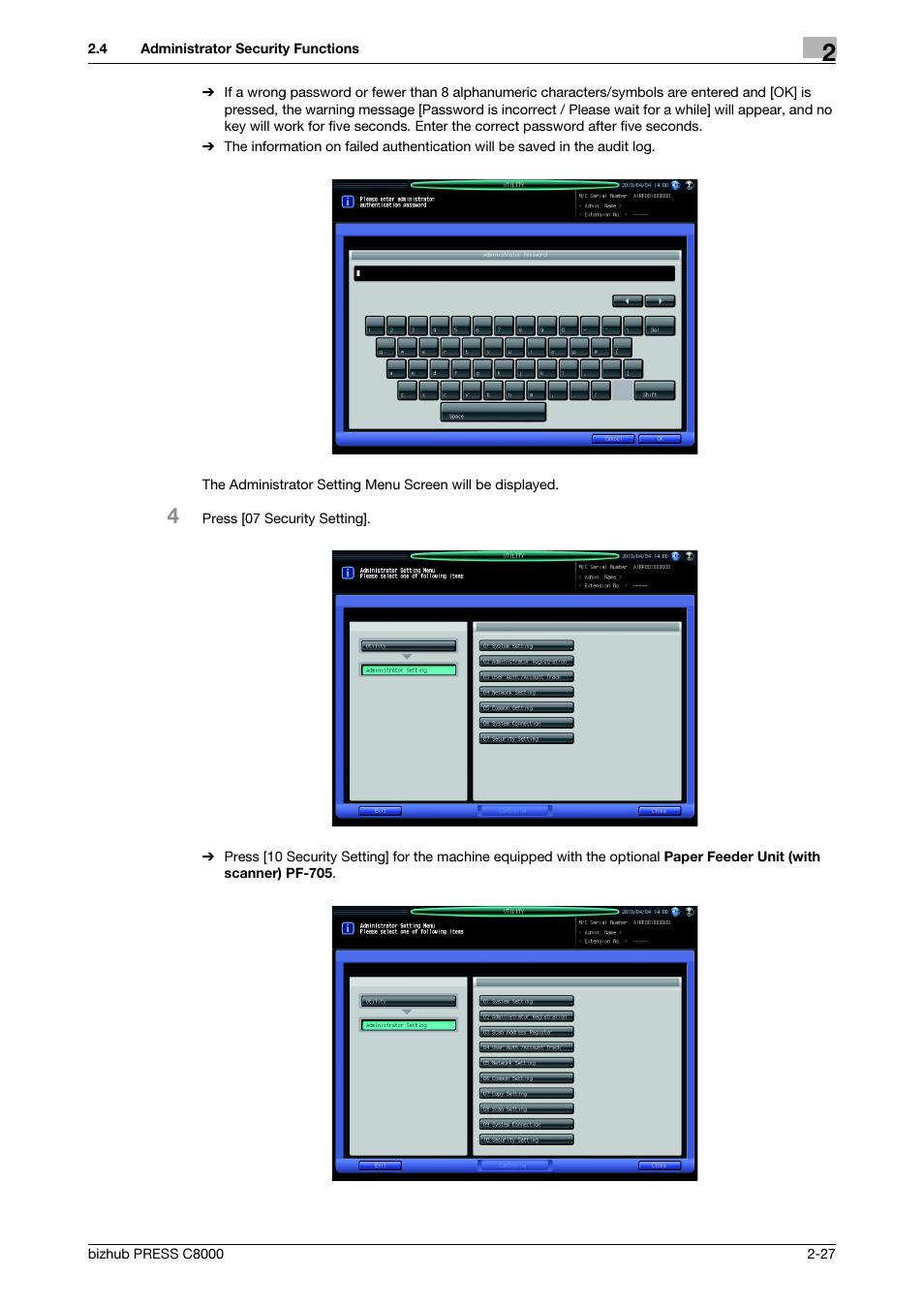 Konica Minolta bizhub PRESS C8000 User Manual | Page 34 / 48