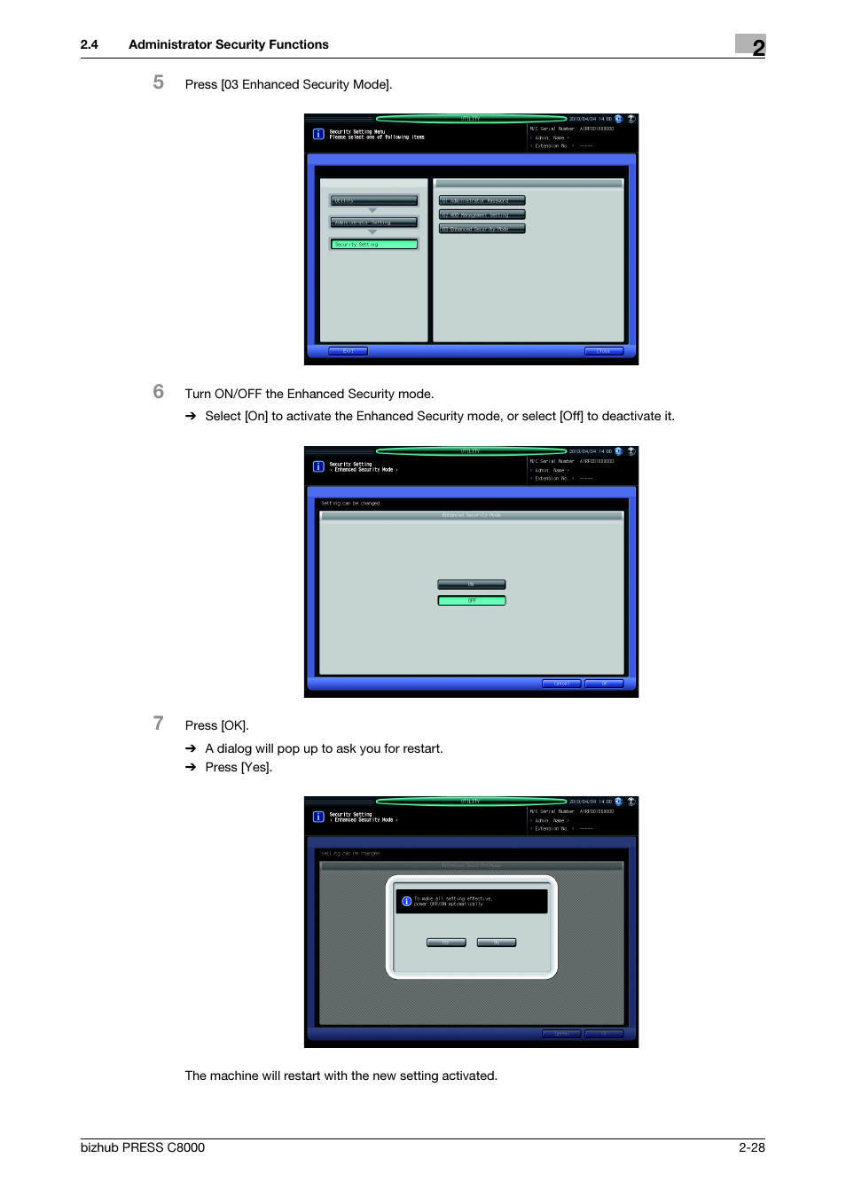 Konica Minolta bizhub PRESS C8000 User Manual | Page 35 / 48