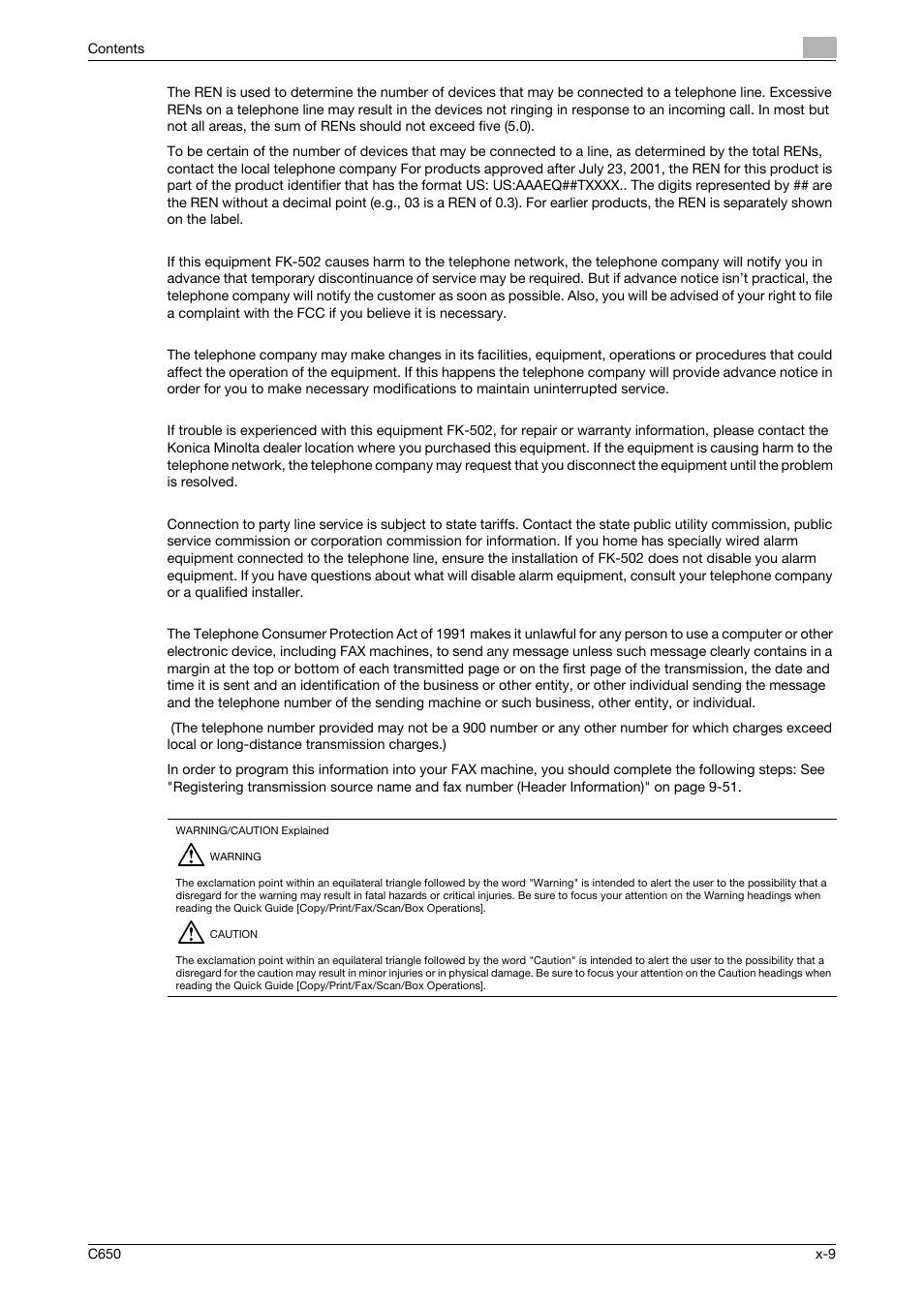 Konica Minolta bizhub C650 User Manual | Page 10 / 295