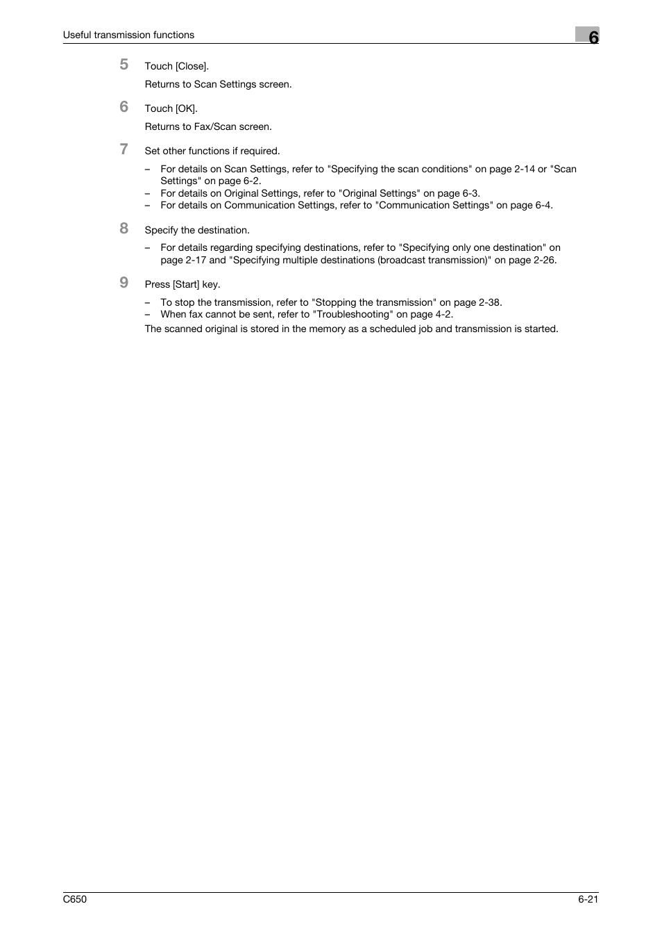 Konica Minolta bizhub C650 User Manual | Page 124 / 295