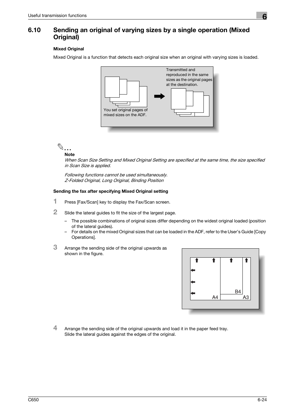 Mixed original | Konica Minolta bizhub C650 User Manual | Page 127 / 295