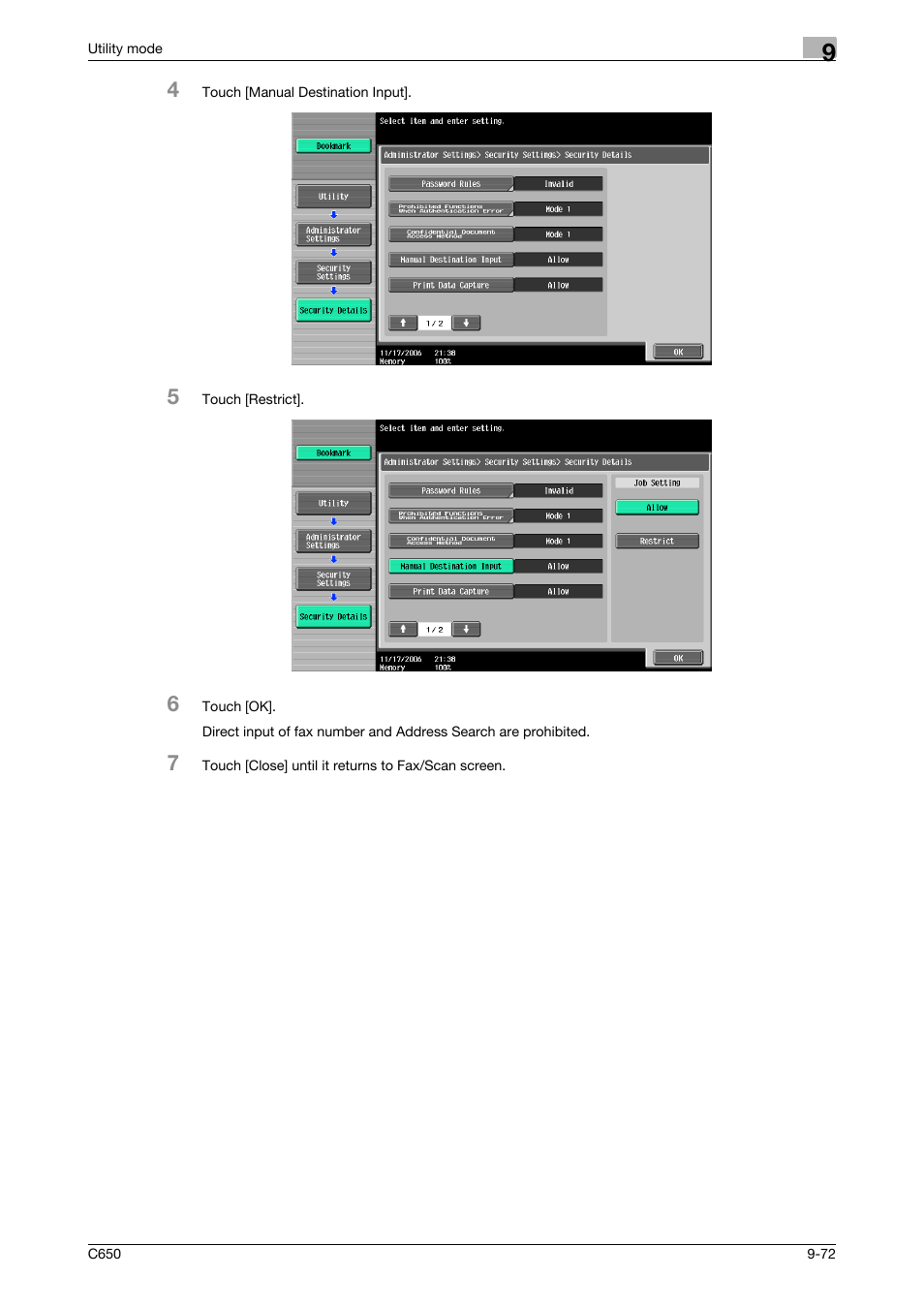 Konica Minolta bizhub C650 User Manual | Page 253 / 295