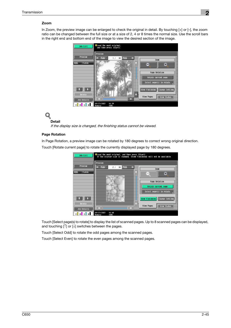 Zoom | Konica Minolta bizhub C650 User Manual | Page 77 / 295