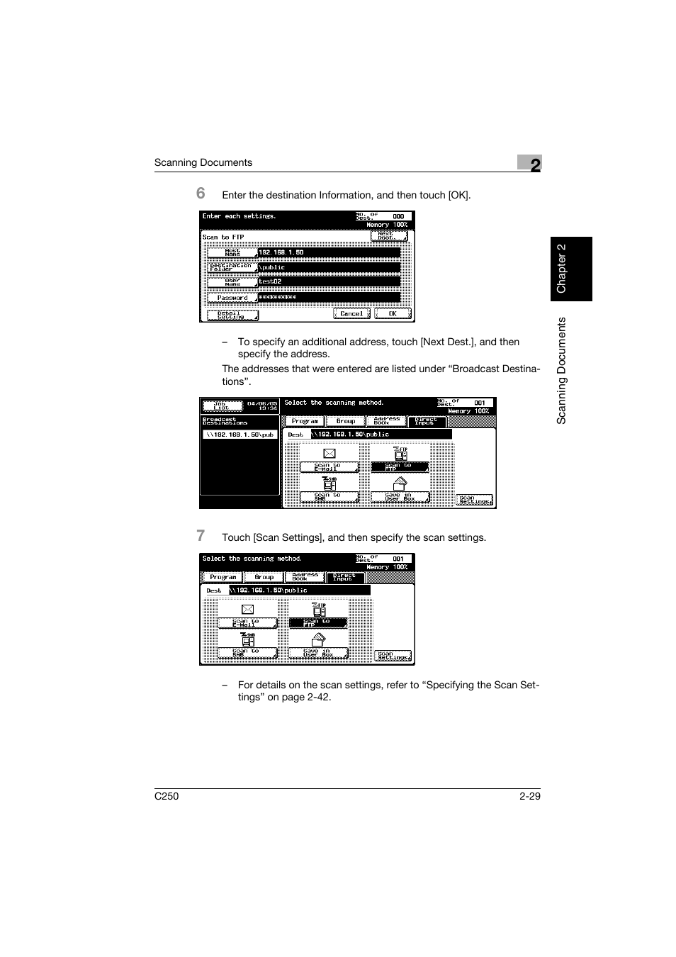 Konica Minolta bizhub C250 User Manual | Page 62 / 396