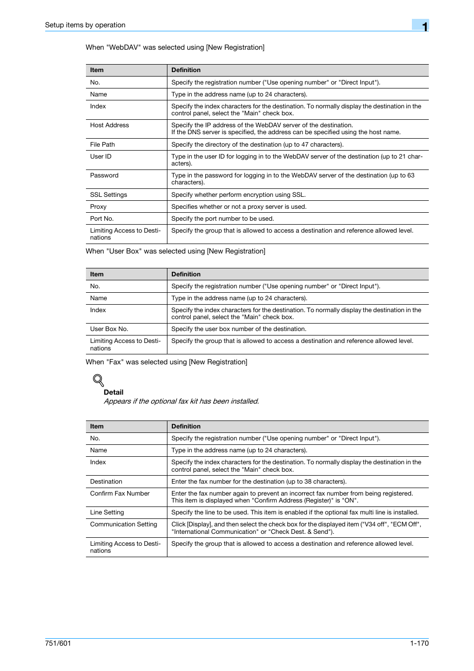 Konica Minolta bizhub 601 User Manual | Page 183 / 233