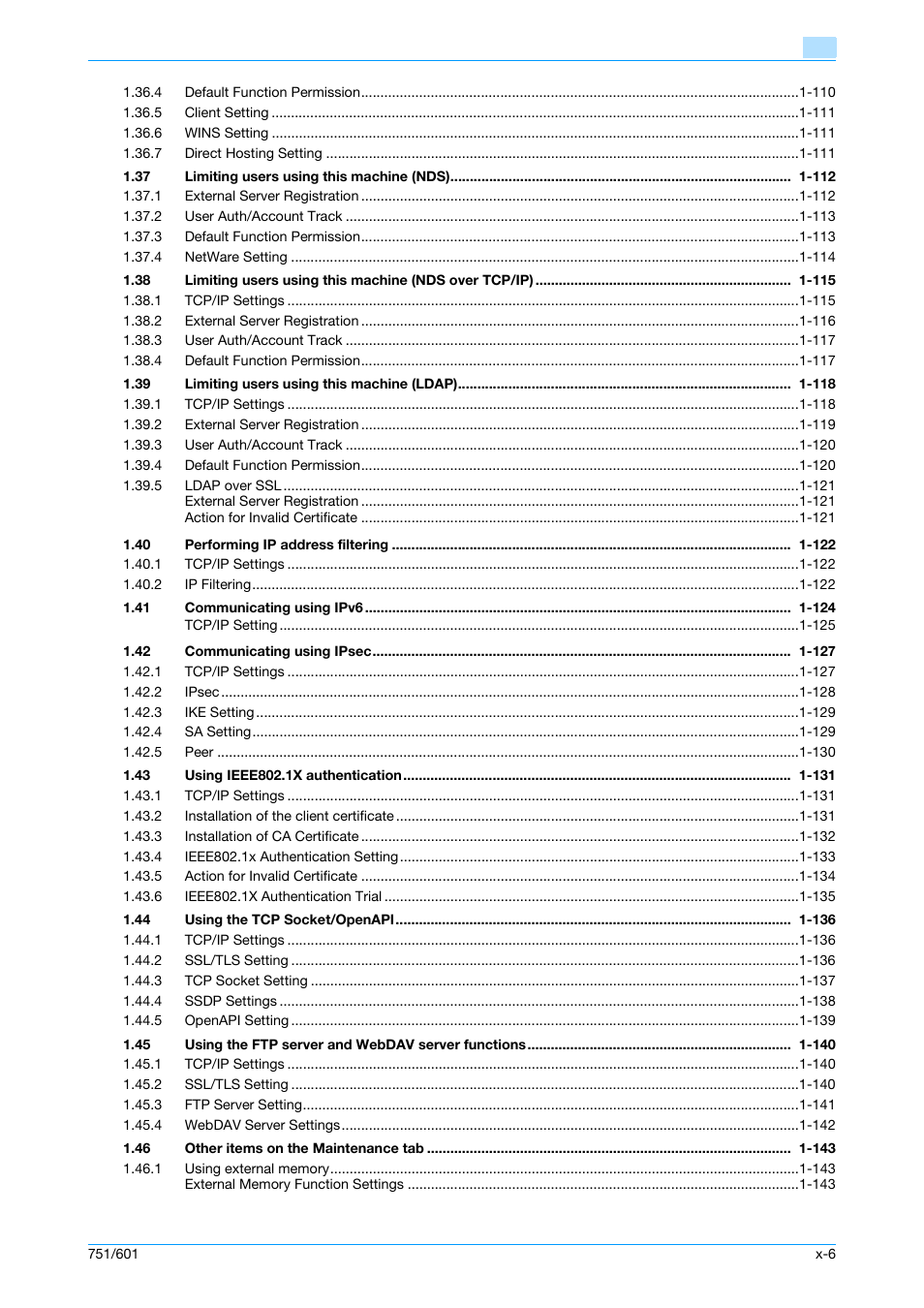 Konica Minolta bizhub 601 User Manual | Page 7 / 233