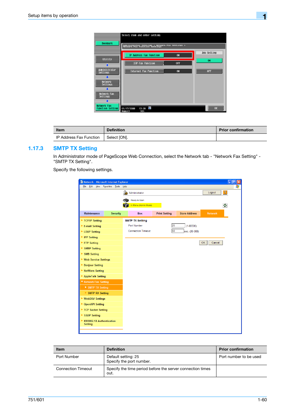 3 smtp tx setting, Smtp tx setting -60, Smtp tx setting | Konica Minolta bizhub 601 User Manual | Page 73 / 233