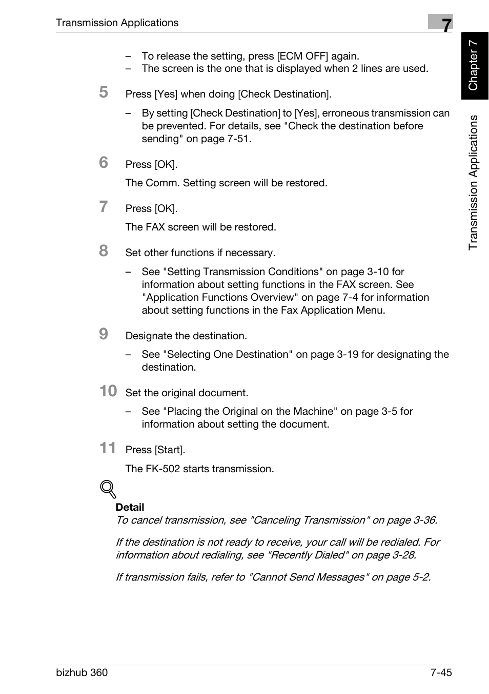 Konica Minolta FK-502 User Manual | Page 180 / 458