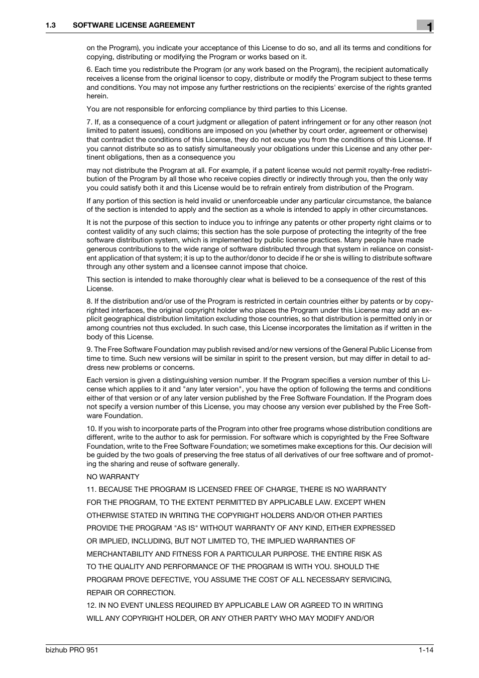 Konica Minolta bizhub PRO 951 User Manual | Page 15 / 90