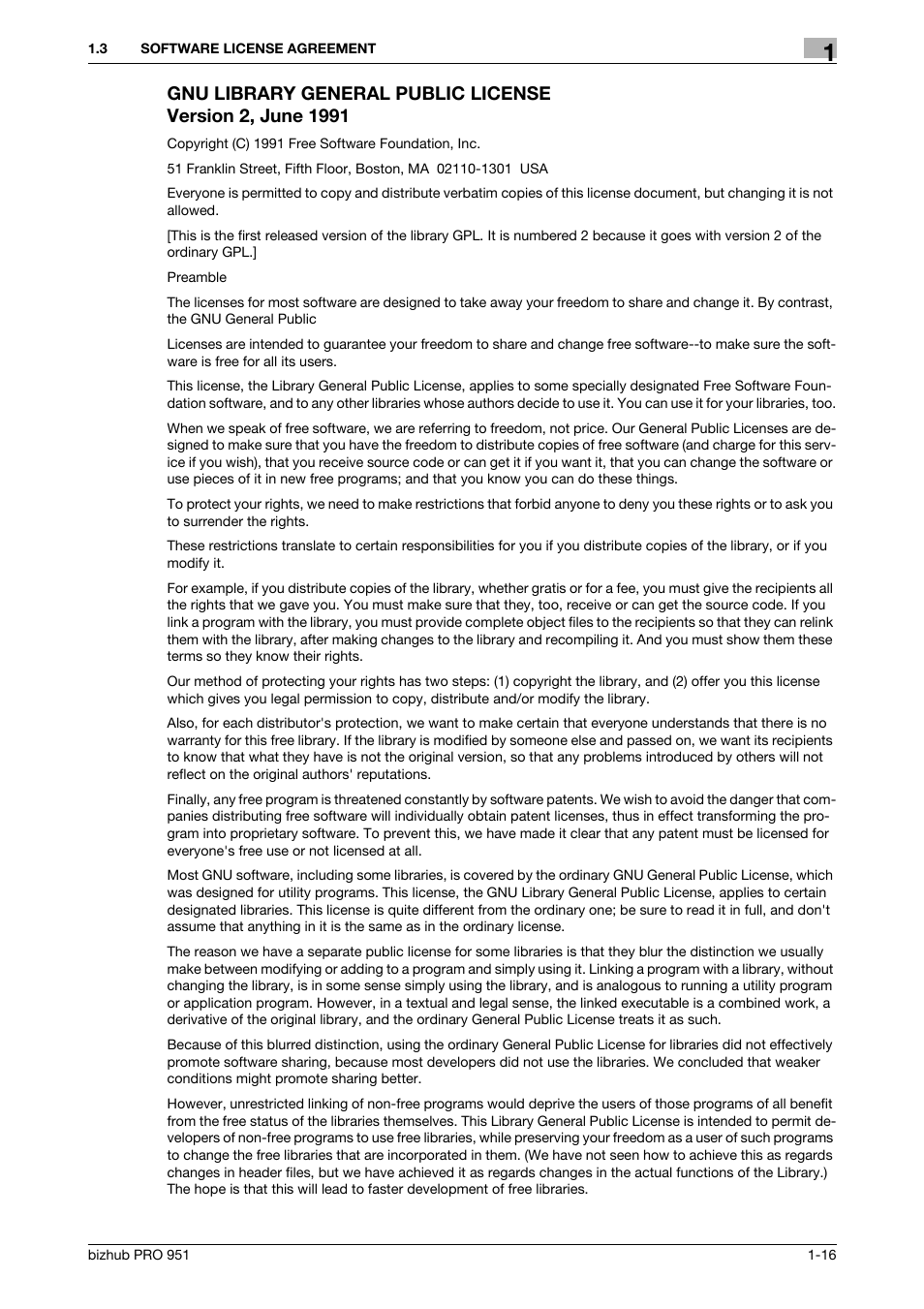 Konica Minolta bizhub PRO 951 User Manual | Page 17 / 90