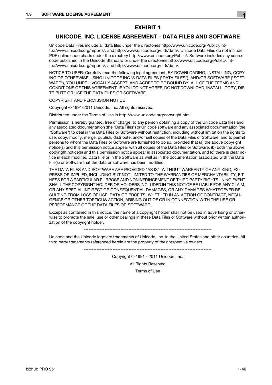 Exhibit 1 | Konica Minolta bizhub PRO 951 User Manual | Page 41 / 90