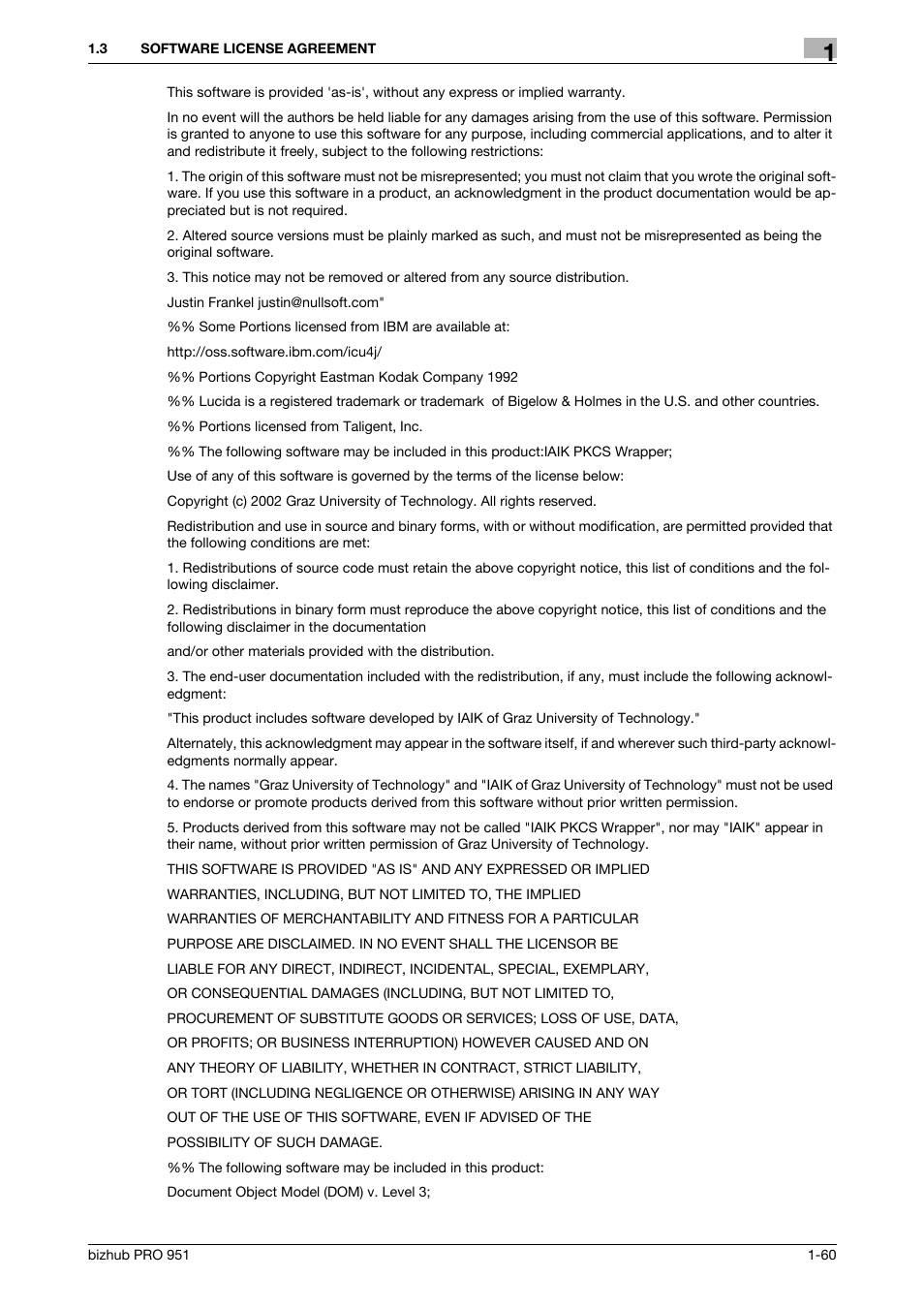 Konica Minolta bizhub PRO 951 User Manual | Page 61 / 90