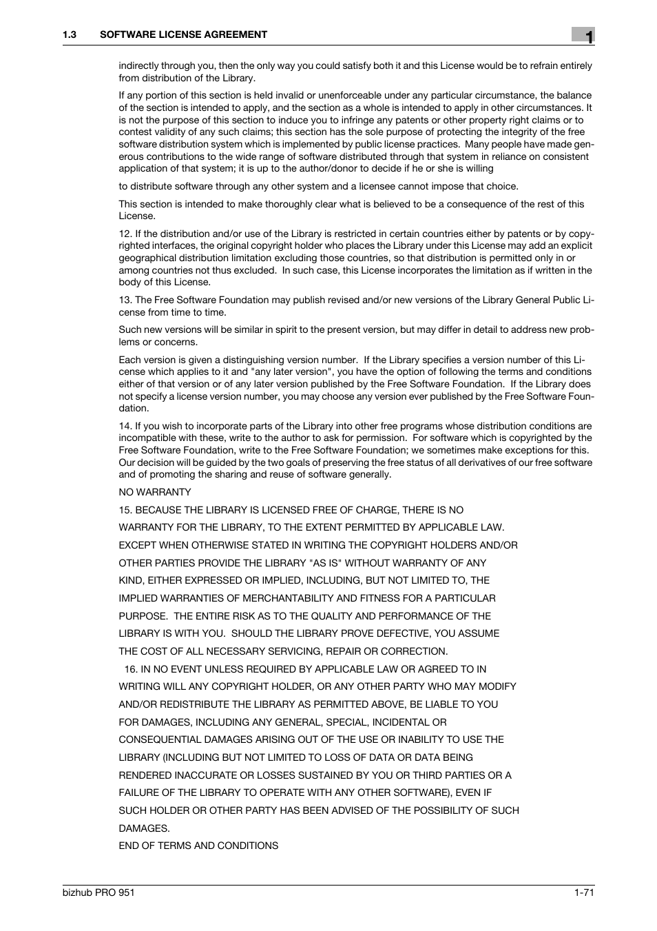 Konica Minolta bizhub PRO 951 User Manual | Page 72 / 90