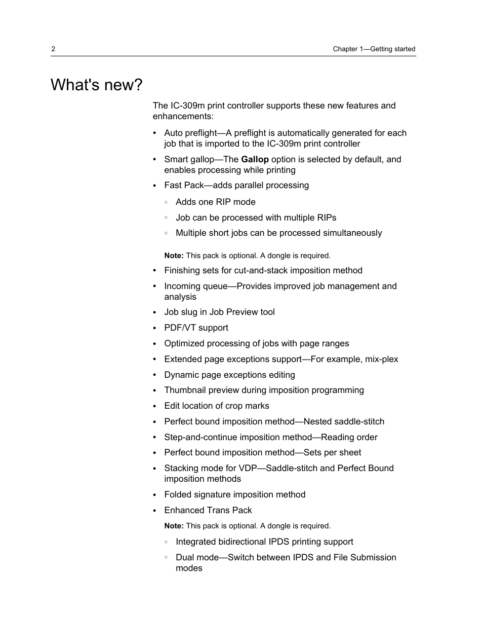 What's new | Konica Minolta bizhub PRESS 1250 User Manual | Page 10 / 200