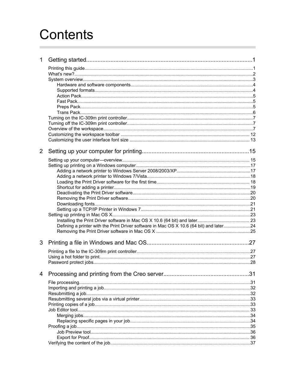 Konica Minolta bizhub PRESS 1250 User Manual | Page 5 / 200