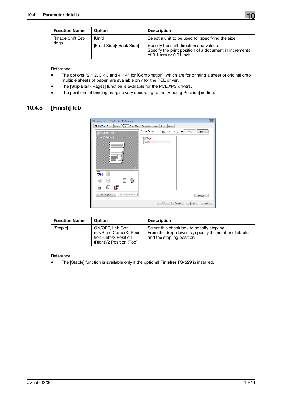 5 [finish] tab, Finish] tab -14 | Konica Minolta bizhub 36 User Manual | Page 101 / 198
