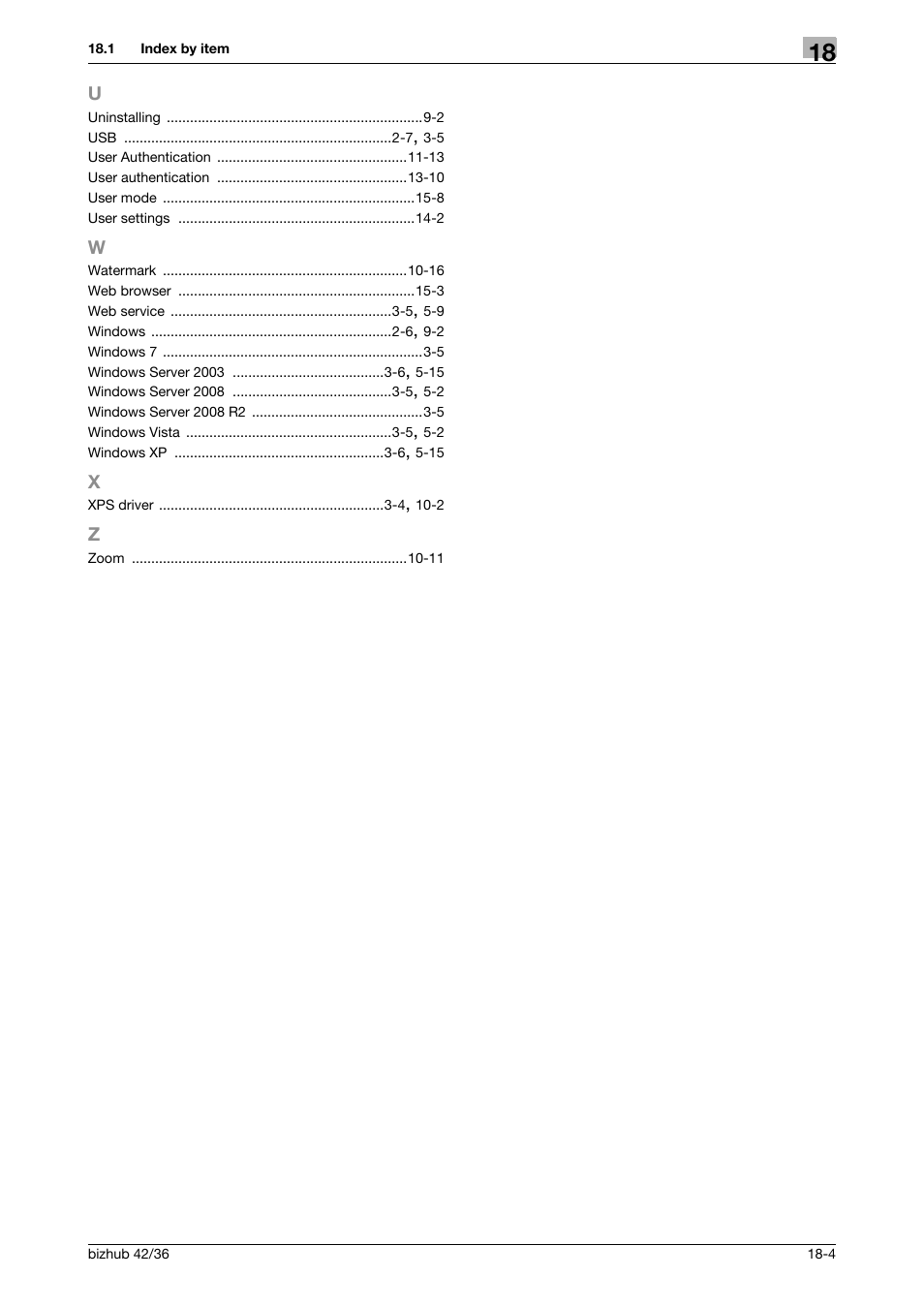 Konica Minolta bizhub 36 User Manual | Page 196 / 198