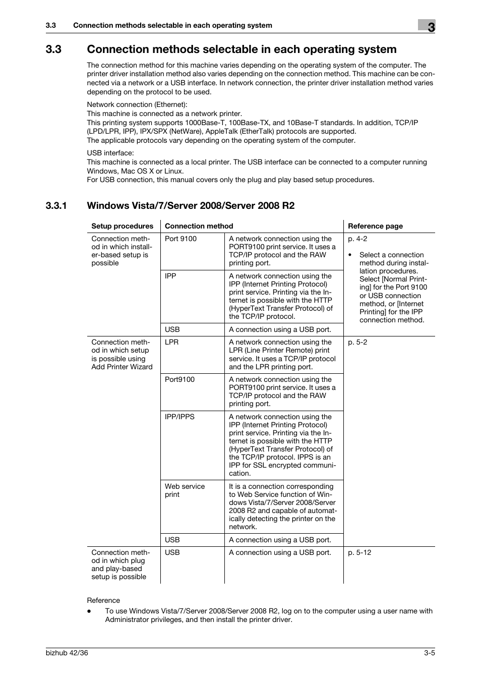 1 windows vista/7/server 2008/server 2008 r2, Windows vista/7/server 2008/server 2008 r2 -5 | Konica Minolta bizhub 36 User Manual | Page 23 / 198