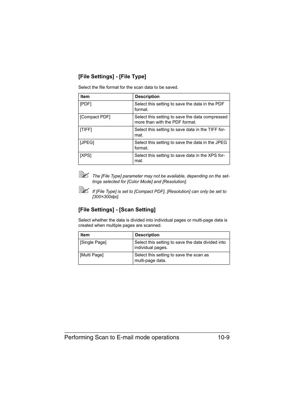 File settings] - [file type, File settings] - [scan setting | Konica Minolta bizhub C35 User Manual | Page 224 / 394