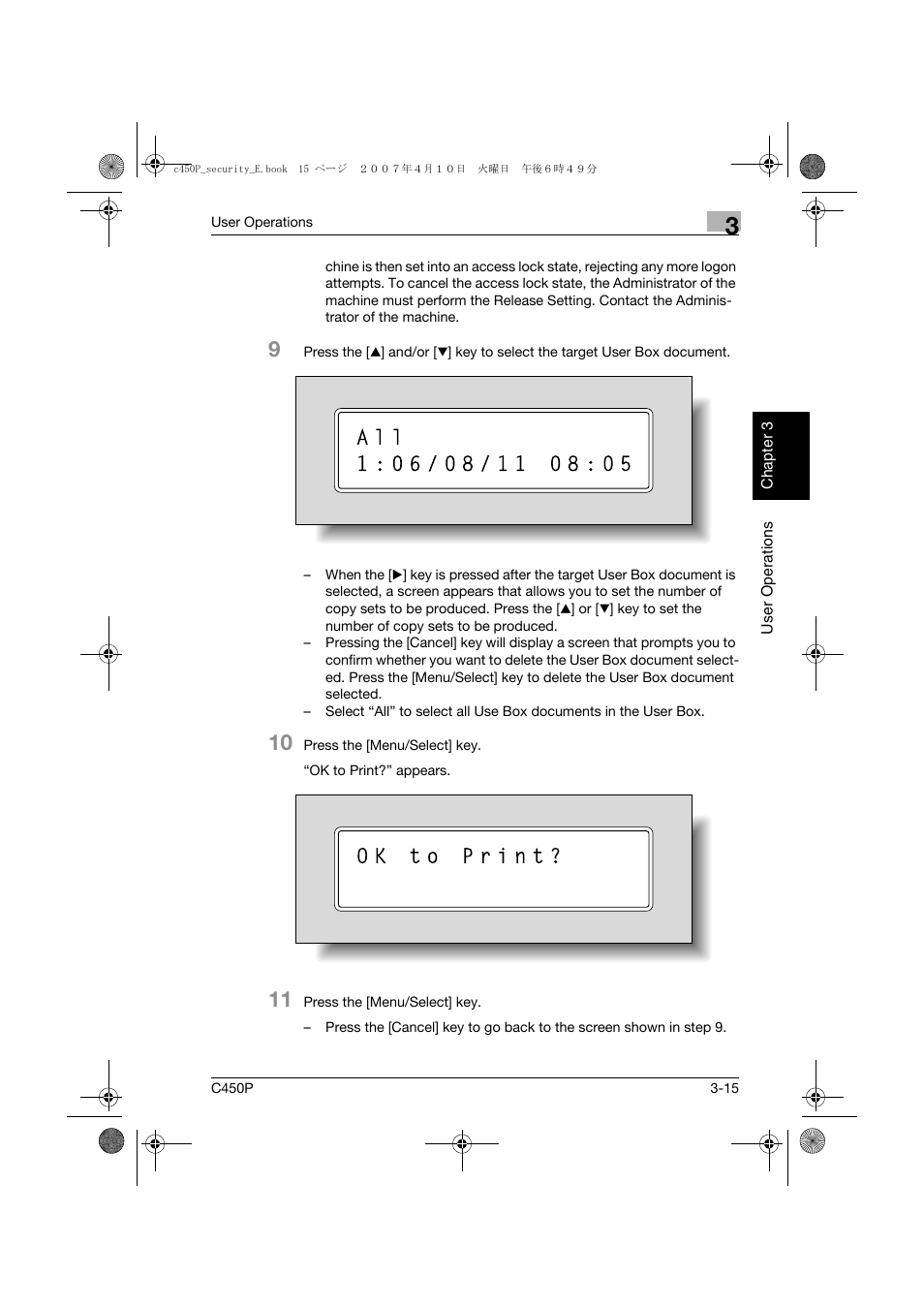 Konica Minolta bizhub C450P User Manual | Page 100 / 108