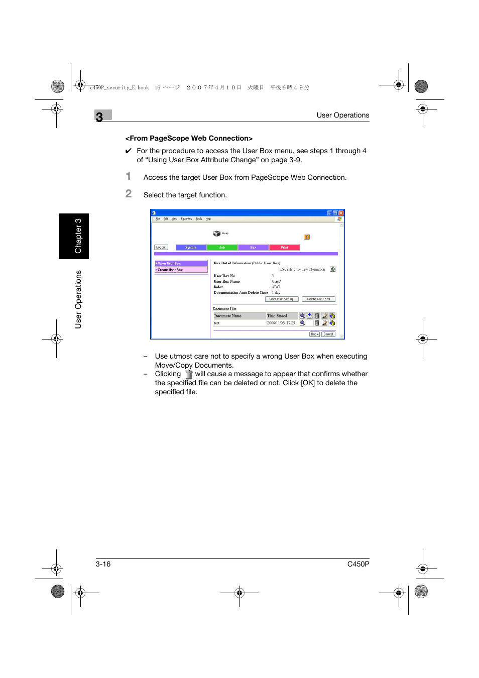 Konica Minolta bizhub C450P User Manual | Page 101 / 108