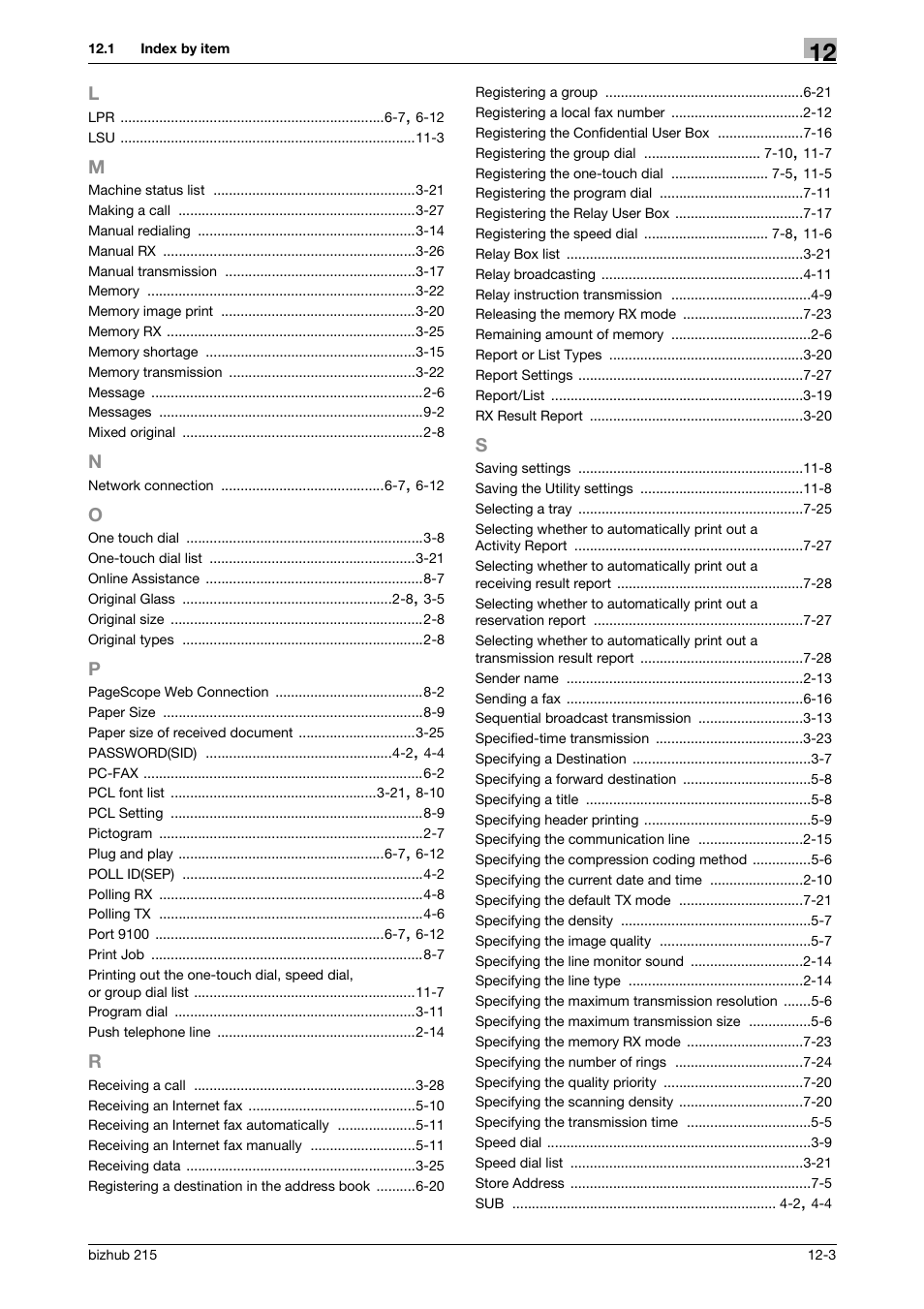 Konica Minolta Bizhub 215 User Manual | Page 162 / 166