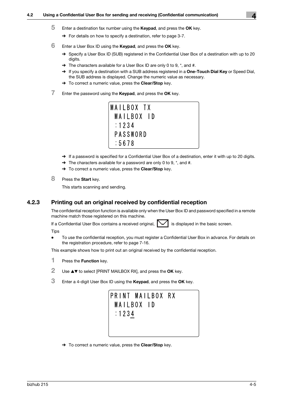 Konica Minolta Bizhub 215 User Manual | Page 59 / 166