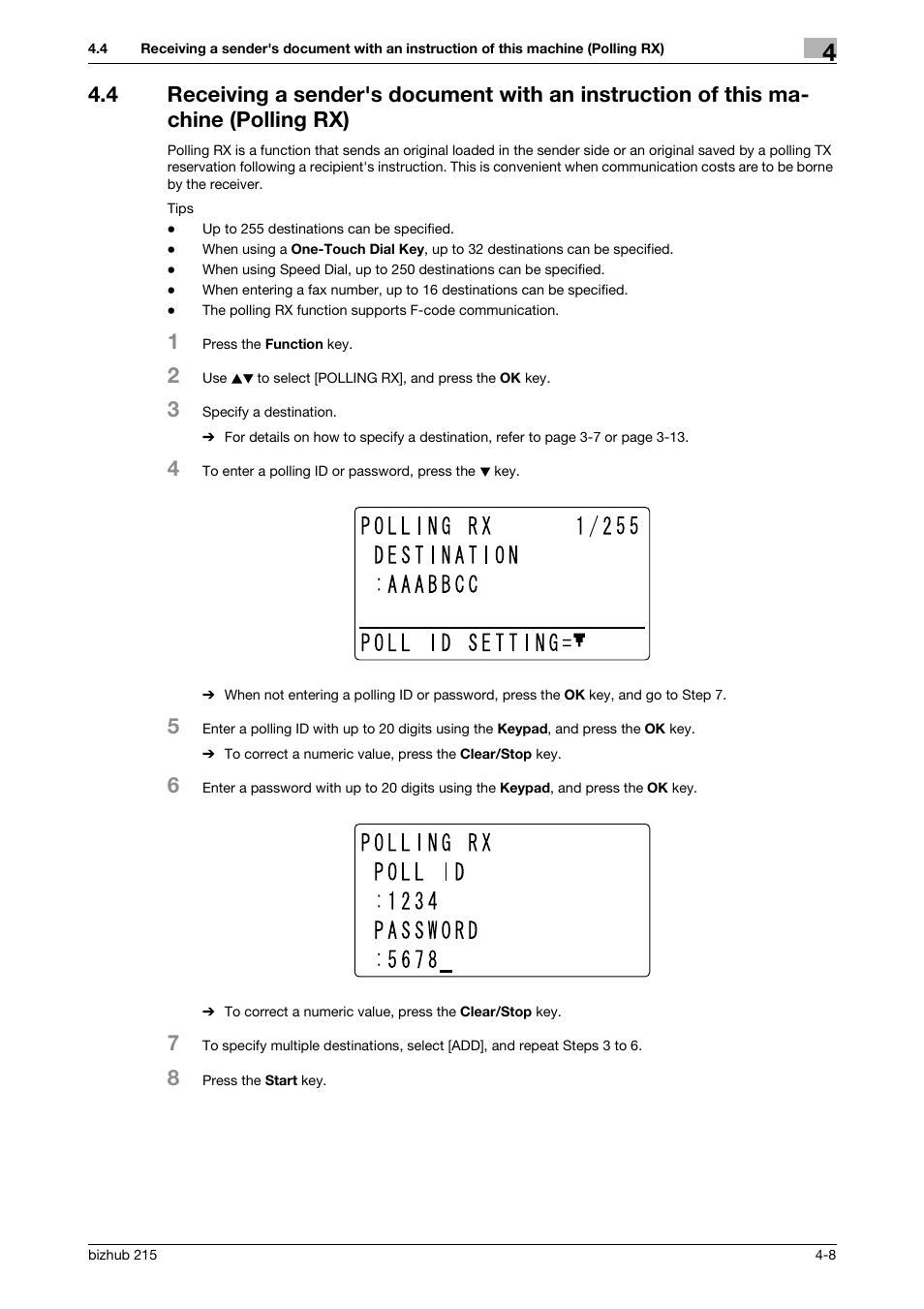 Konica Minolta Bizhub 215 User Manual | Page 62 / 166