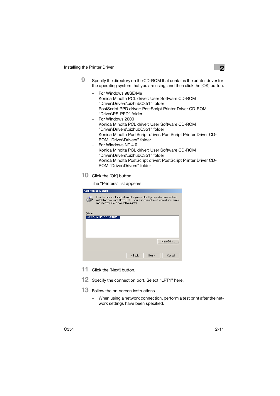 Konica Minolta BIZHUB C351 User Manual | Page 36 / 90