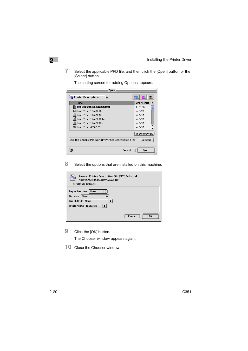 Konica Minolta BIZHUB C351 User Manual | Page 45 / 90