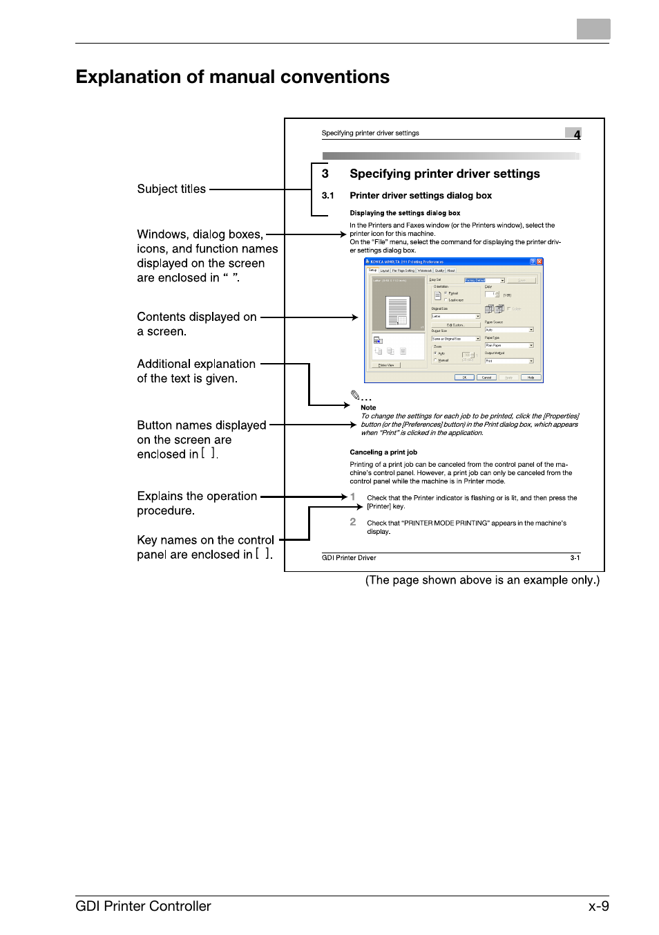 Explanation of manual conventions | Konica Minolta bizhub 181 User Manual | Page 10 / 92