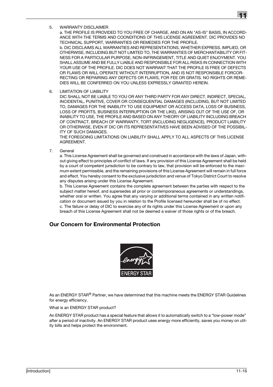 Our concern for environmental protection, Our concern for environmental protection -16 | Konica Minolta bizhub C3350 User Manual | Page 88 / 91