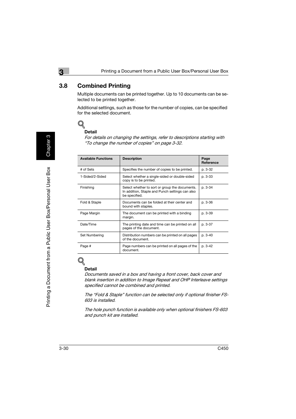 8 combined printing, Combined printing -30 | Konica Minolta BIZHUB C450 User Manual | Page 67 / 194