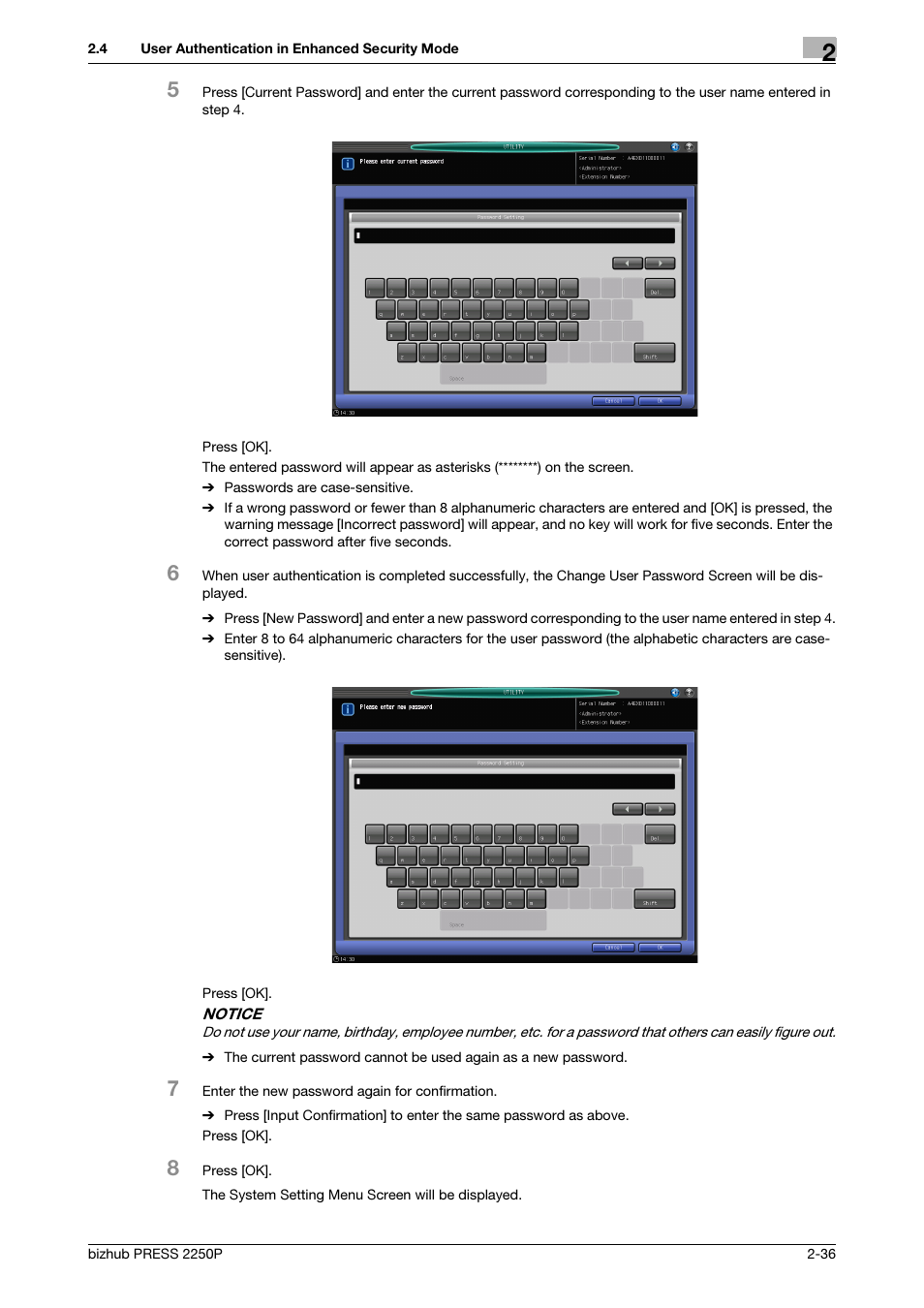 Konica Minolta bizhub PRESS 2250P User Manual | Page 43 / 57