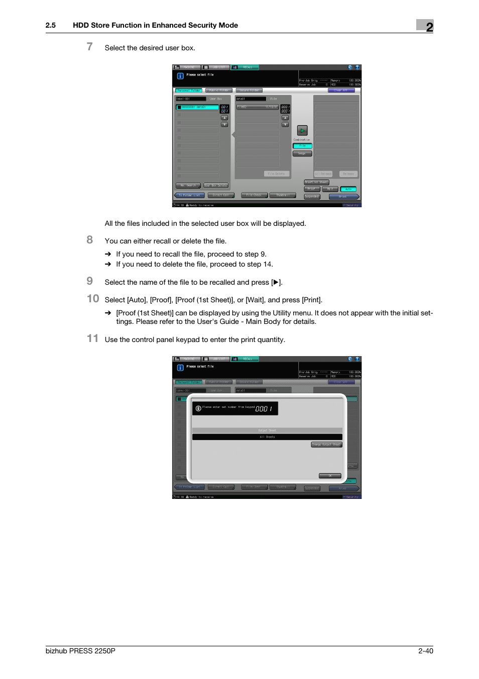 Konica Minolta bizhub PRESS 2250P User Manual | Page 47 / 57