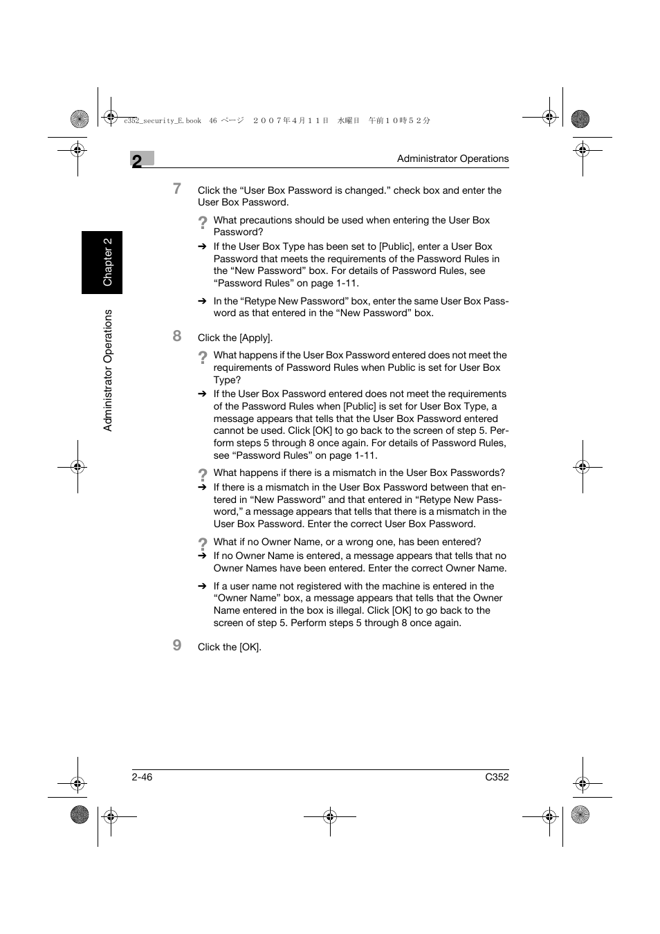 Konica Minolta bizhub C352 User Manual | Page 65 / 188