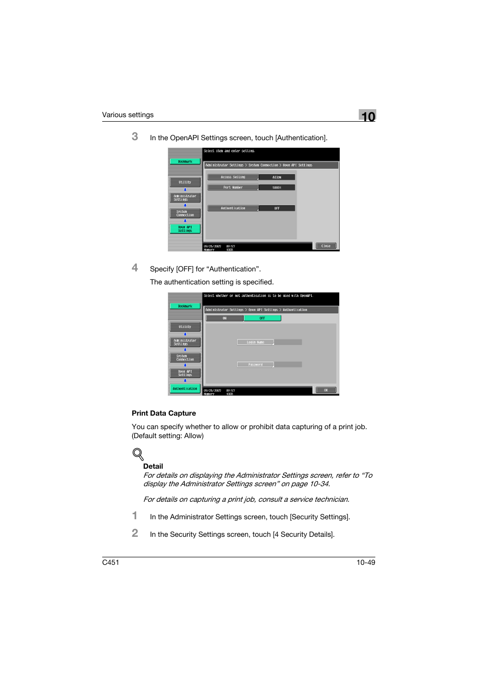 Print data capture, Print data capture -49 | Konica Minolta bizhub C451 User Manual | Page 405 / 432