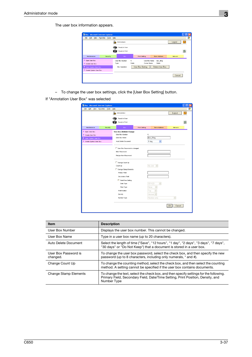 Konica Minolta bizhub C650 User Manual | Page 111 / 165