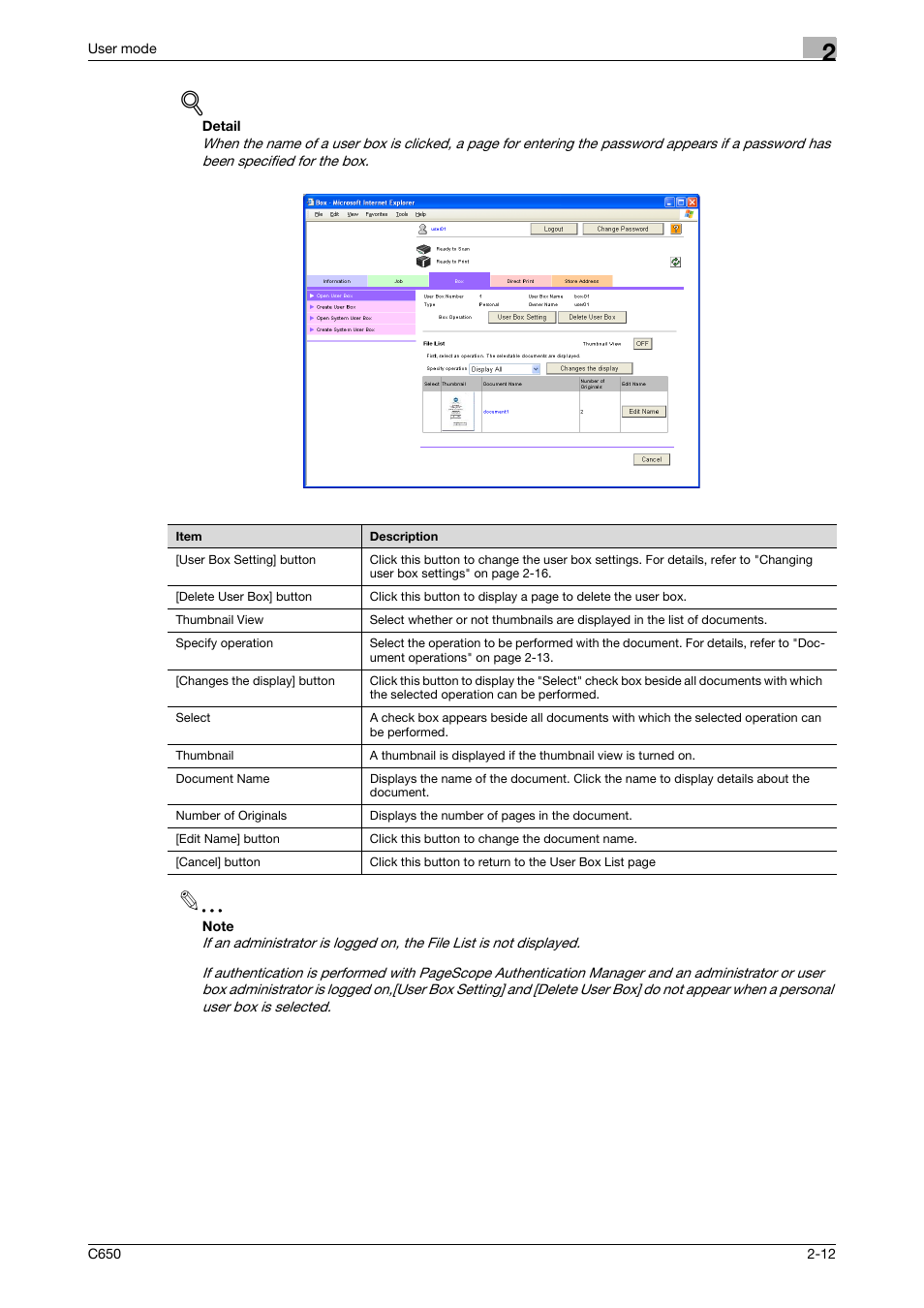 Konica Minolta bizhub C650 User Manual | Page 36 / 165