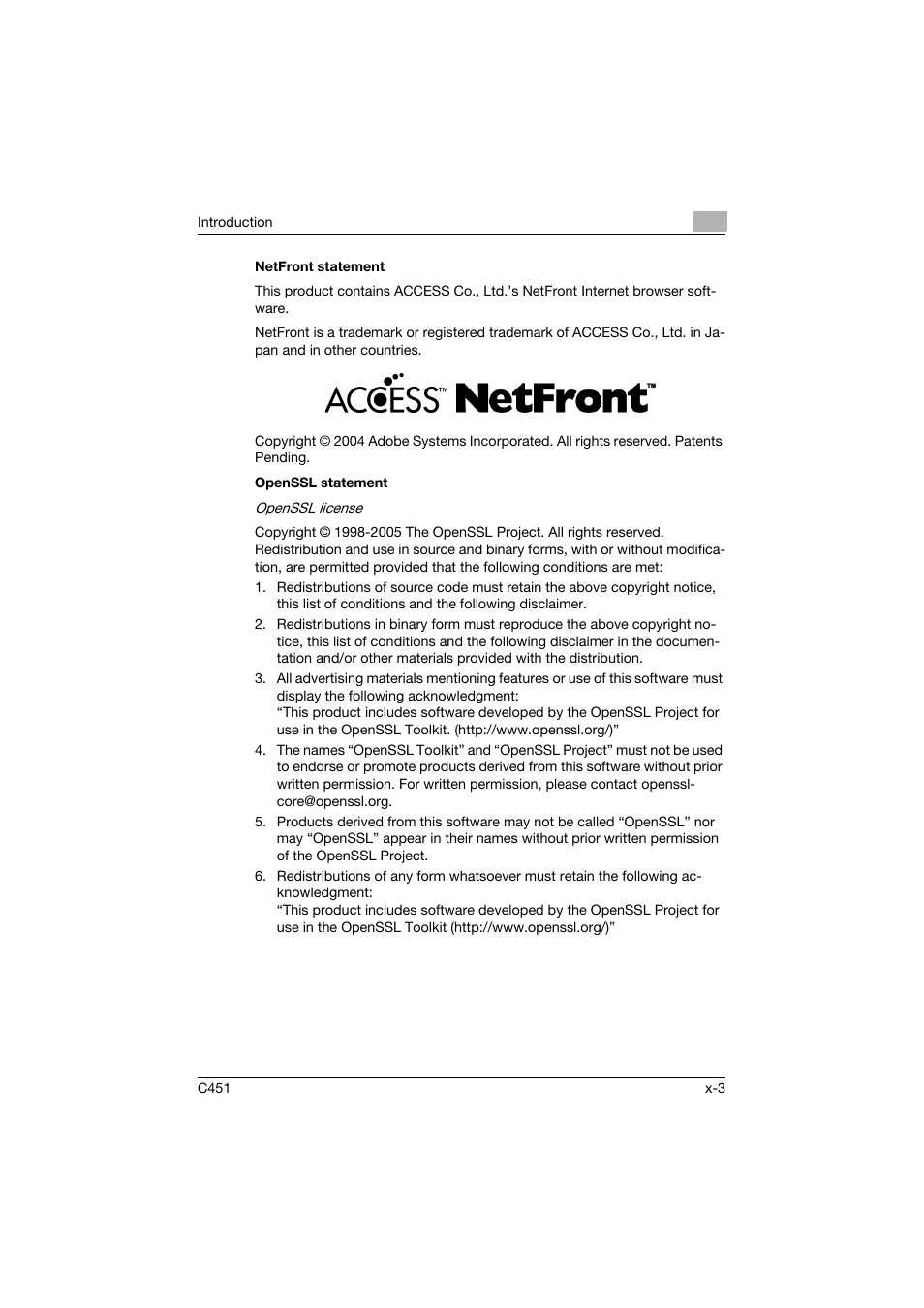 Konica Minolta bizhub C451 User Manual | Page 4 / 413