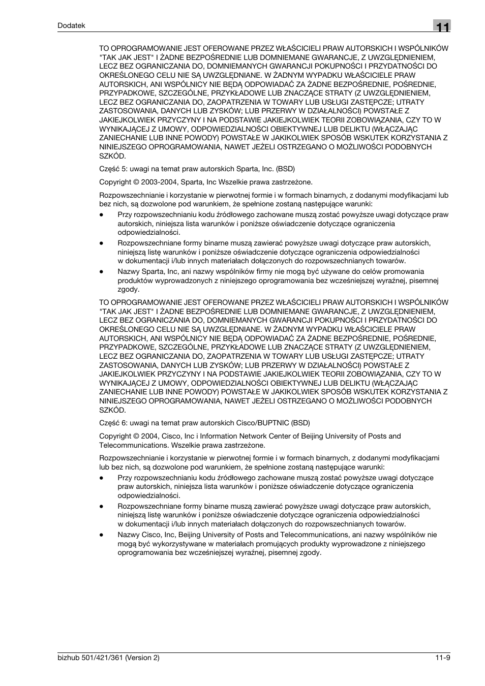 Konica Minolta bizhub 501 User Manual | Page 279 / 288