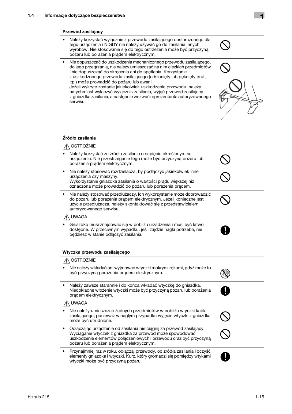 Konica Minolta Bizhub 215 User Manual | Page 21 / 128