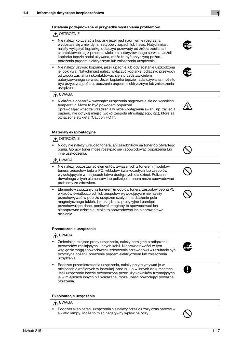 Konica Minolta Bizhub 215 User Manual | Page 23 / 128
