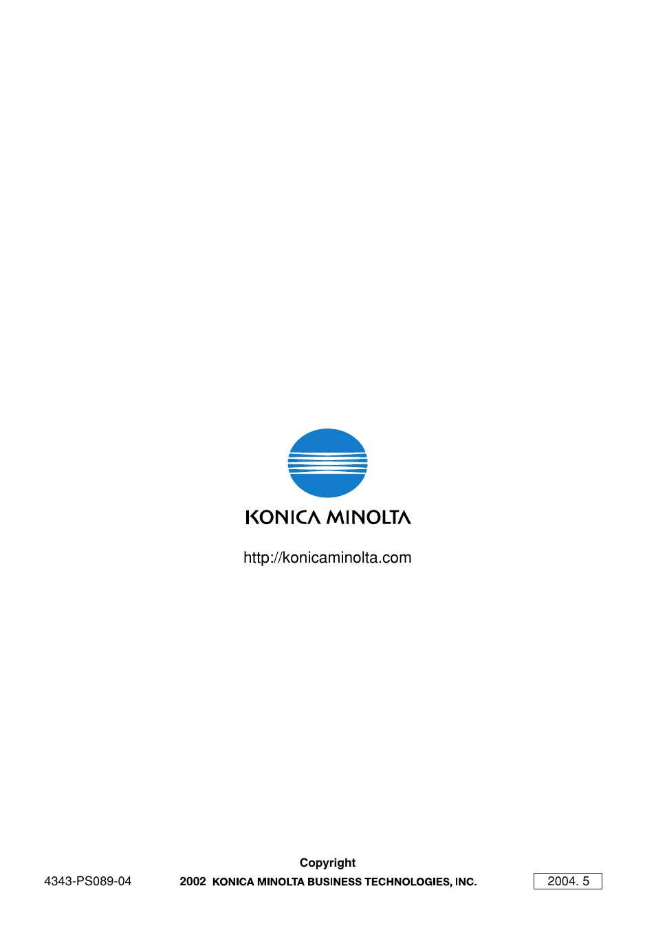 Konica Minolta BIZHUB C30P User Manual | Page 20 / 20