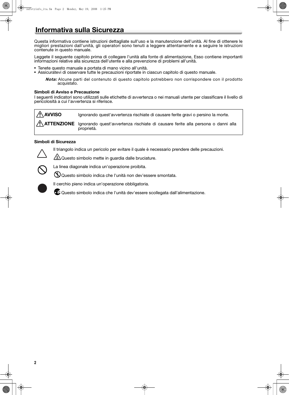 Informativa sulla sicurezza | Konica Minolta bizhub PRO 1600P User Manual | Page 44 / 148