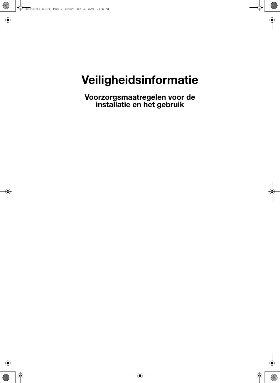 Safetyinfo_dut.pdf, Veiligheidsinformatie | Konica Minolta bizhub PRO 1600P User Manual | Page 59 / 148