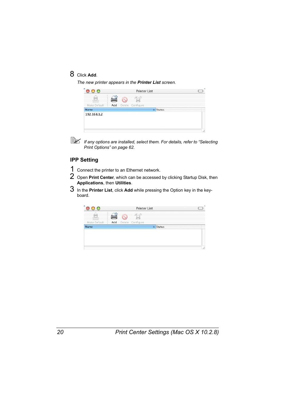 Ipp setting, Ipp setting 20 | Konica Minolta PagePro 5650EN User Manual | Page 38 / 394