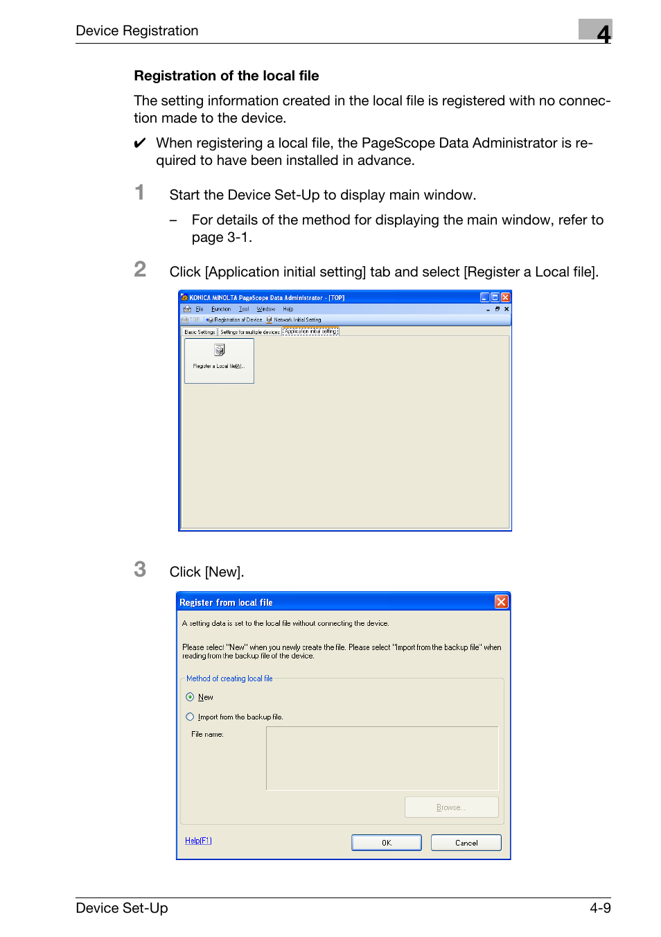 Registration of the local file -9 | Konica Minolta Copy Protection Utility User Manual | Page 28 / 67