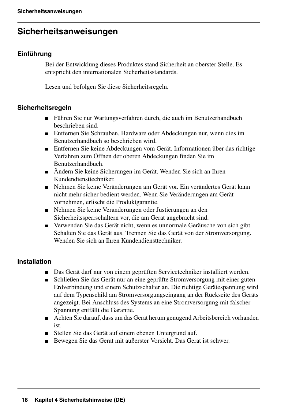 Sicherheitsanweisungen | Konica Minolta bizhub PRO 1600P User Manual | Page 18 / 84