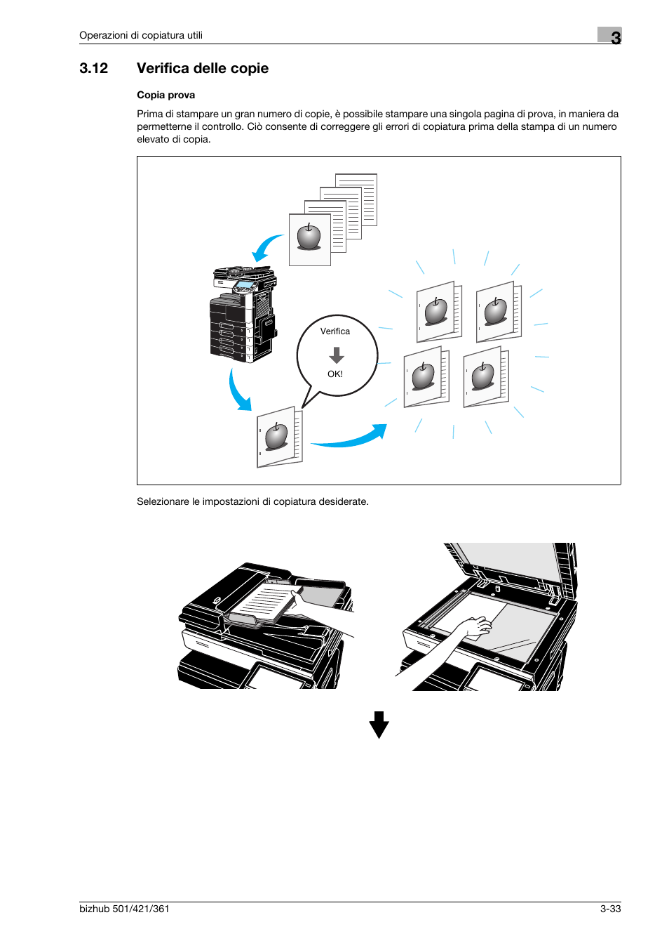 12 verifica delle copie, Copia prova, Verifica delle copie -33 | Konica Minolta bizhub 421 User Manual | Page 141 / 264